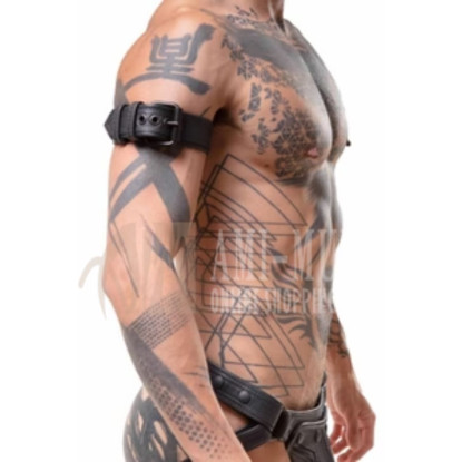Combat Armband Wide – Black | Premium Leather Armband | ami-muha